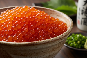 ไข่ปลาแซลมอน 500กรัม Salmon Roe (Ikura) 500 g.