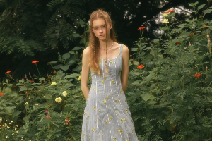 Aimee dress Blue daisies size S