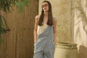 Jane Jumpsuit Blue daisies size XS