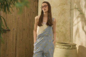 Jane Jumpsuit Blue daisies size L