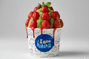 บิงซูชาเขียว X สตรอเบอร์รี่