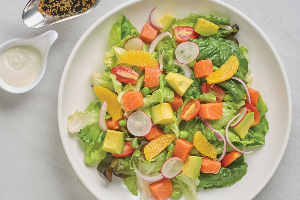 สลัดอะโวคาโดแซลมอน (Avocado Salmon Salad)