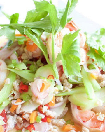 ยำกุ้งสุก