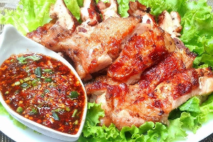 ไก่ย่าง+น้ำจิ้มแจ่ว