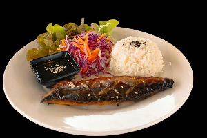 สเต็กปลาซาบะย่าง