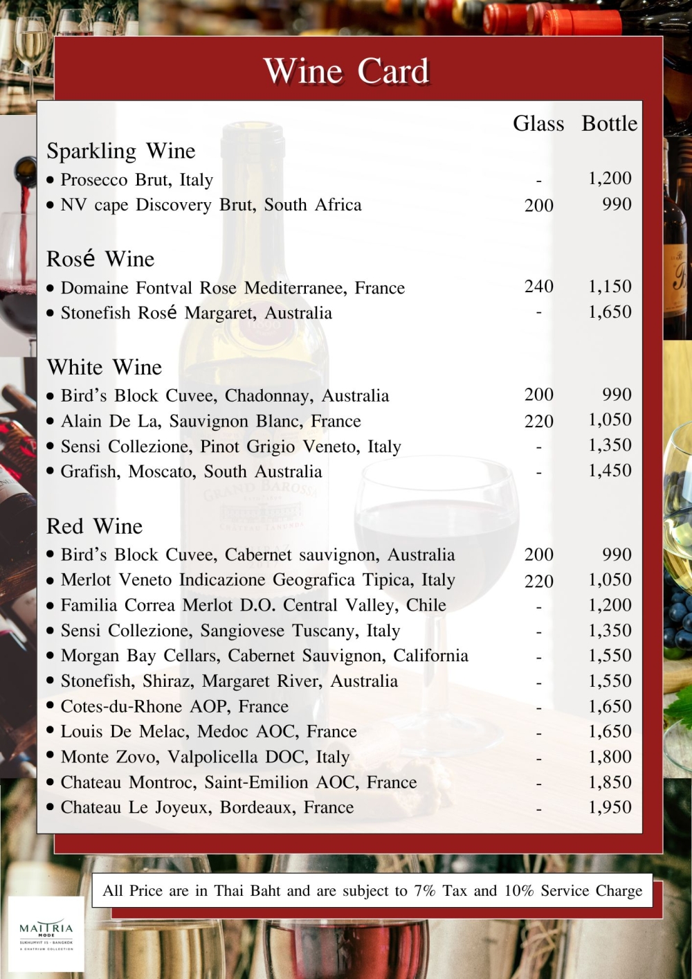 Wine List