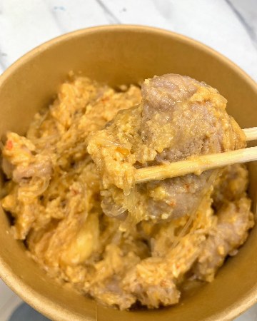 สุกี้แห้งไข่ข้นหมูนุ่ม