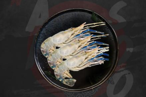 กุ้งแม่น้ำไม่ผ่าหลัง 2ตัว