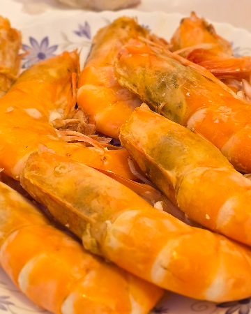 กุ้งใหญ่ อบเกลือ