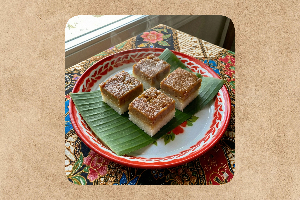 ข้าวเหนียวสังขยา - Pulut kaya