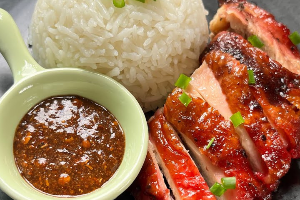 ข้าวมันไก่ย่างต้นตำรับ