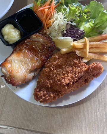 สเต็ก2ชิ้น