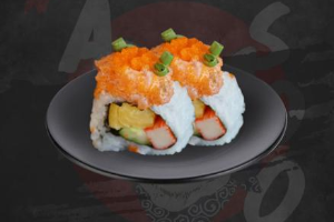 ซูชิหน้าสลัดแซลมอน (4 คำ:ชุด)