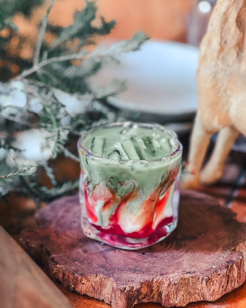 Strawberry Matcha Latte