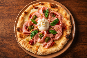 Mortadella, Pistacchio e Burrata 