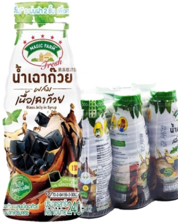 น้ำเฉาก๊วย พร้อมเนื้อเฉาก๊วย