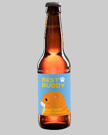 Best Buddy เบียร์แมวส้ม 330ml.