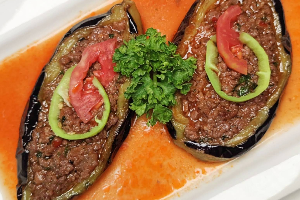 Stuffed Eggplants w/Beef