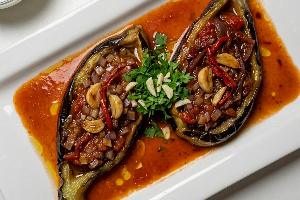 Stuffed Eggplants (Vegan)