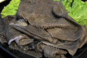 ผ้าขี้ริ้วสด 毛肚 Cow Stomach (ฺBlack)