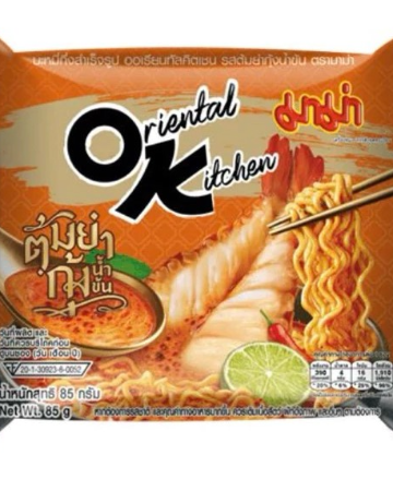 มาม่า ok oriental ต้มยำกุ้งน้ำข้น