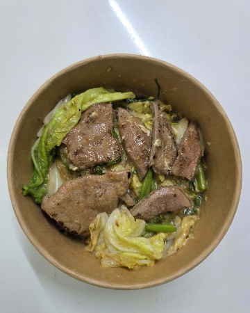 สุกี้แห้งตับ
