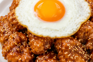 ไก่ทอดเกาหลี + ไข่ดาว