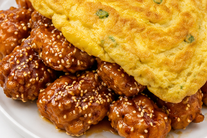 ไก่ทอดเกาหลี + ไข่เจียว