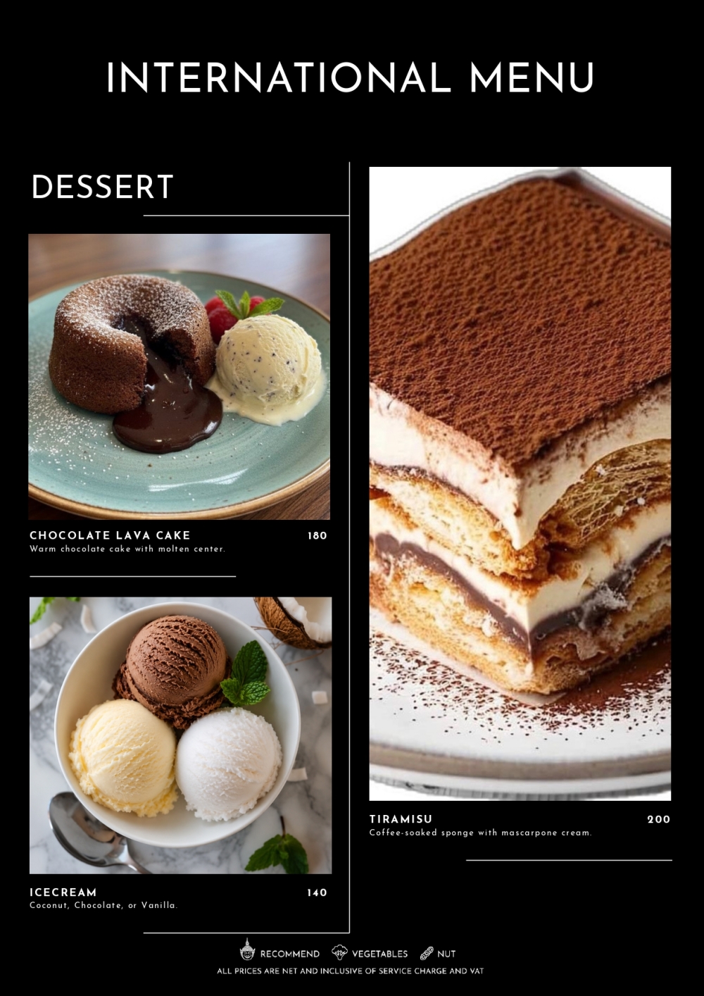 16 dessert