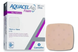 แผ่นโฟมปิดแผล aquacel Ag 10x10cm