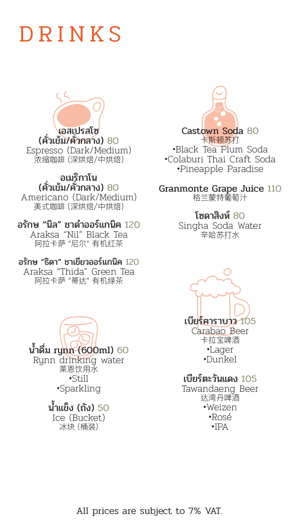 เครื่องดื่ม | Drinks