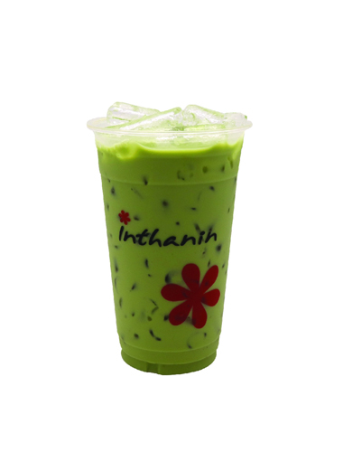 ชาเขียวลาเต้เย็น